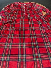 ARIA COLLECTION NIGHTGOWN WOMENS SZ 2X TARTAN PLAID SUPER SOFT VELOUR
