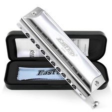 EASTTOP Chromatic Harmonica Key of C 10Hole 40Tone Professional Mouth Organ Gift