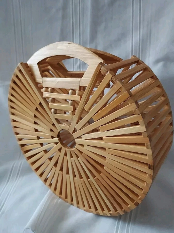 SAC À MAIN PANIER bambou - Photo 3/4