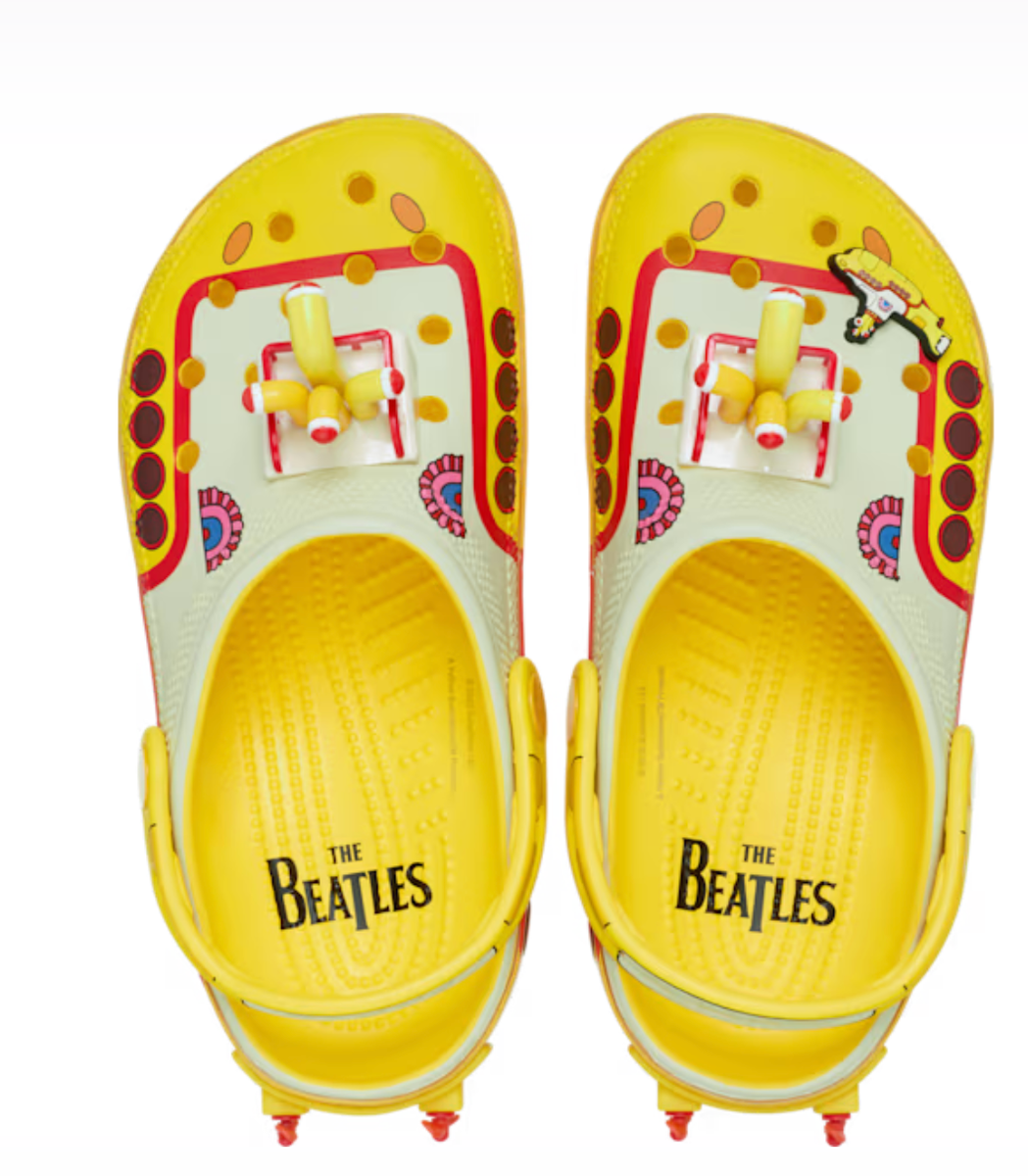MENS BEATLES CROCS SZ 13 in awesome condition!!! No box !! The Beatles x Crocs Yellow Submarine Classic Clog - Yellow  main image 4