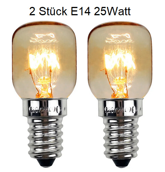 E14 T22 Backofenlampe – 15 W, 300°C Hitzebeständig, Für Brotmaschinen & Öfen