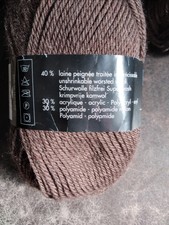 Fil à Tricoter Fantaisie Poilu Marron - 1Kg645 - Cône Italien - Neuf Pour Laine
