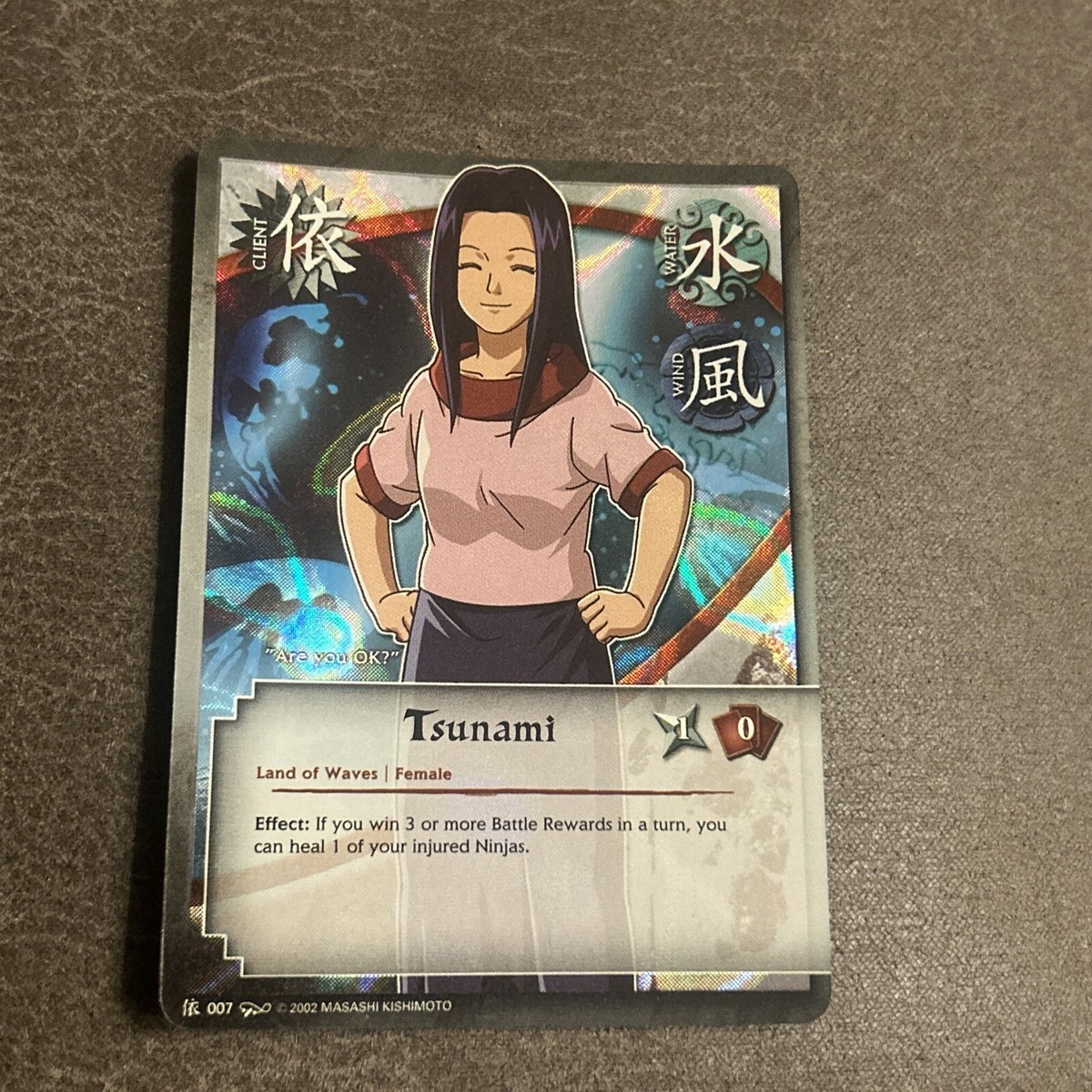 Tsunami Naruto Ccg Wavy Holo #007 Nm/lp | eBay