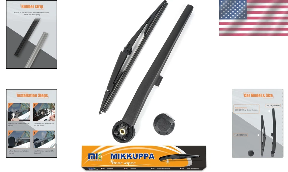 Reliable Rear Windshield Wiper for 2005-2010 Jeep Grand Cherokee - Easy Install — 第 2/4 张图片