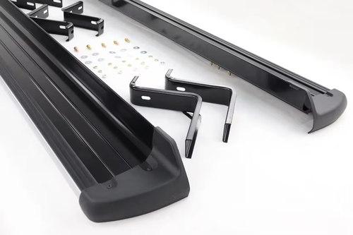 BLACK RUNNING BOARD SIDE STEPS RAILS FOR MITSUBISHI L200 TRITON SERIES 5 15-19 - Picture 6 of 18