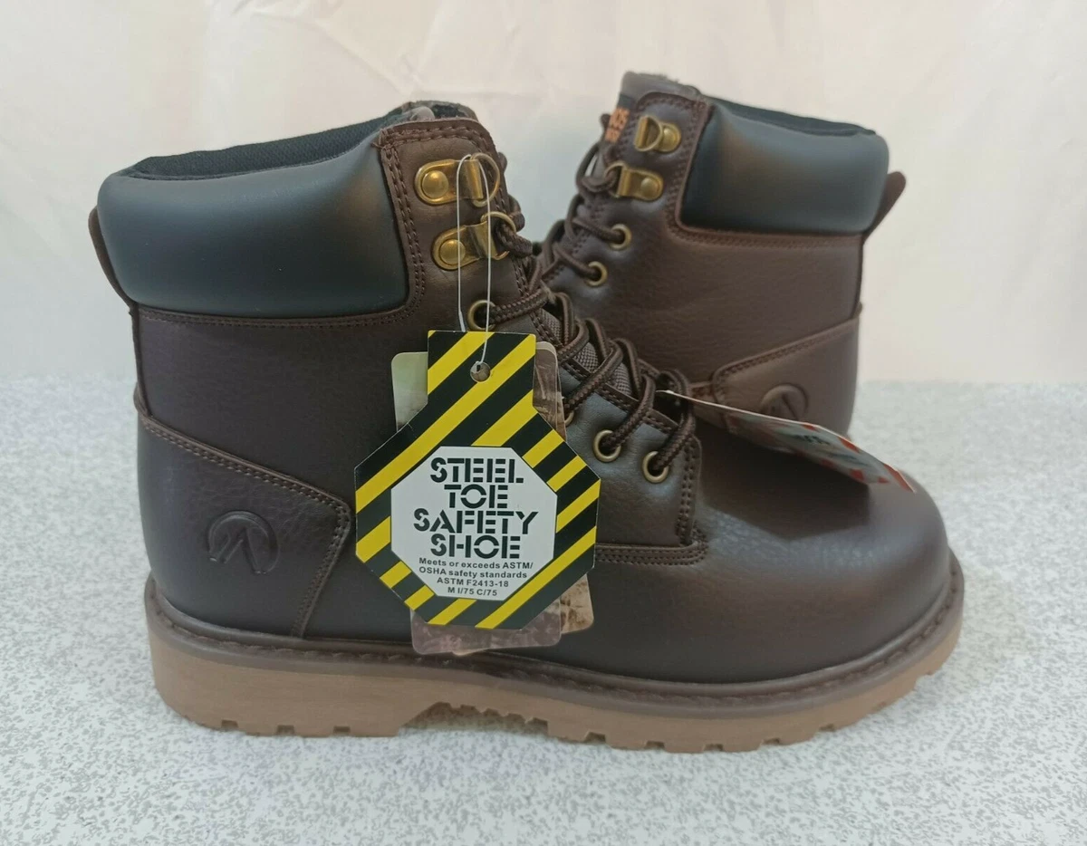 Quality steel shop toe boots