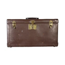 Antique Vintage Eagle Lock (Est 1833) Trunk Toolbox Tackle Tool Box Chest 19x10"