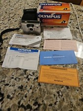 Olympus iZOOM 3000 APS Point  Shoot Film Camera Case Manual Case Box Paperwork