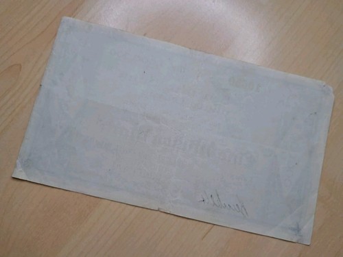 Scheck Deutsche Bank Leipzig 1 Million Reichsmark Inflationsgeld - Bild 8 von 8