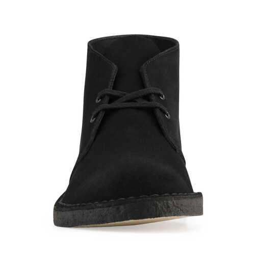 Clarks Originals Bota del Desierto Para Hombre Negro Gamuza Informal Zapatos 26107882 - Imagen 3 de 6