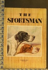 1937 SPORT HUNT UPLAND BIRD RABBIT DOG HOUND SETTER  OUTDOOR ILLUS COVER RH81