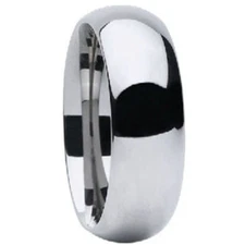 High Polished Tungsten Carbide 6mm Width Traditional Wedding Ring Band R677