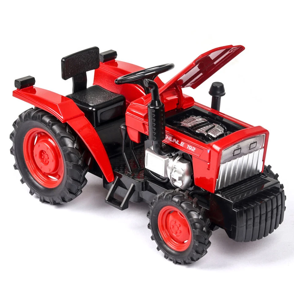 1:24 Farm Tractor Toy Metal Diecast Farm Toys Vehicle for Boys Kids Gifts Red - Image 4 of 4