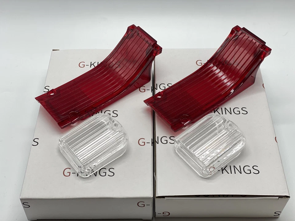 1966 Chevy Chevelle Tail Light Lens Back Up Lamp Lens Set - Image 1 of 4