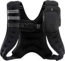 ZELUS Weighted Vest 6lb/8lb/12lb/20lb/25lb/30lb Weight Vest w Reflective Stripe