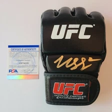 WOW! Khamzat “Borz” Chimaev Signed UFC Glove PSA COA Gold Ink MMA