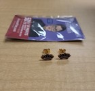 Gold Plated Protest Jewelry Nickel Free New Rbg Dissent Collar Stud Earrings 24k