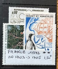 TIMBRES FRANCE 1972 N°1703 à 1705 YT NEUFS ** MNH