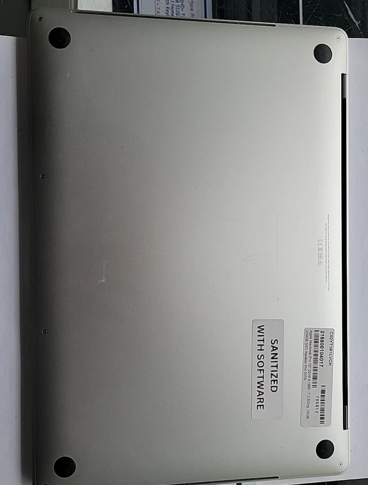 Apple MB Pro A1990 15" (2019) i7-9750H 2.6GHz 16GB 256GB PRO 555X Touchbar/ID - Image 3 of 4