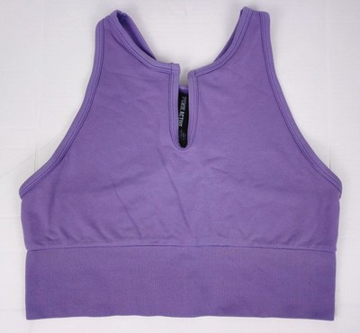 Victoria's Secret VS PINK Seamless Racerback Sports Bra Purple Lavender XL