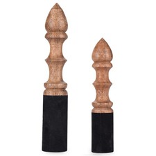Singing Bowl Mallet 100 Hand-Sculpture in Nepal Tibetan Singing Bowl Wooden ...