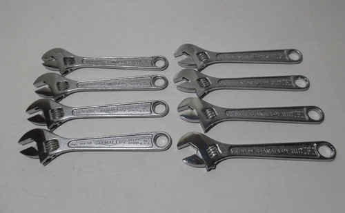 Diamond Tools & Horseshoes 6” Adjustable Wrench Diamalloy D76 Lot of 8 USA