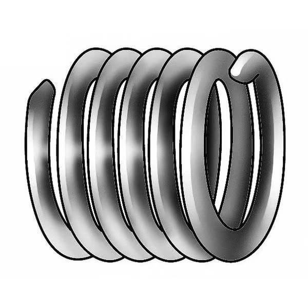 Tanged Helical Insert, Free-Running, 1/2"-24 Thrd Sz, 18-8 Stainless Steel, 12