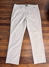 Travis Mathew Golf Chino Pants Light Gray Stretch Men s Size 38