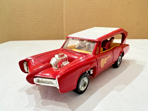 Vintage Corgi MONKEEMOBILE Pontiac GTO with 4 figures - NICE! - 4 3/4" Long