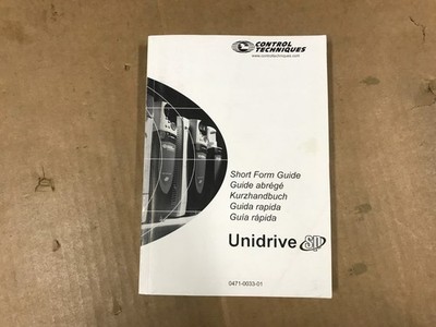 Control Techniques - UniDrive Short Form Guidebook