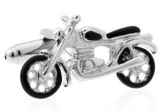 Motorcycle Bike Street Cruiser Pair of Cufflinks in Presentation Gift Box