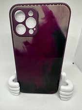 Funda iPhone 12 Pro Solo Vidrio Líquido Granate Color Mixto + Vidrio Templado Nueva en Caja