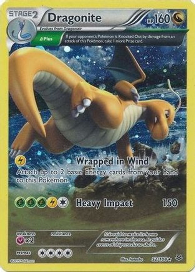 Pokemon Dragonite (52/119) Roaring Skies LP HOLO- Cosmos