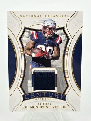 NE Patriots 2024 National Treasures Century Materials Rhamondre Stevenson 9/49 