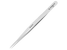 Excelta SS-SA-PI Tweezers, 2-Star, Straight, Slim Very Fine Point, Anti-Mag. SS,