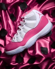 Women's Jordan 11 Pink Rose/White Size US 5.5-11