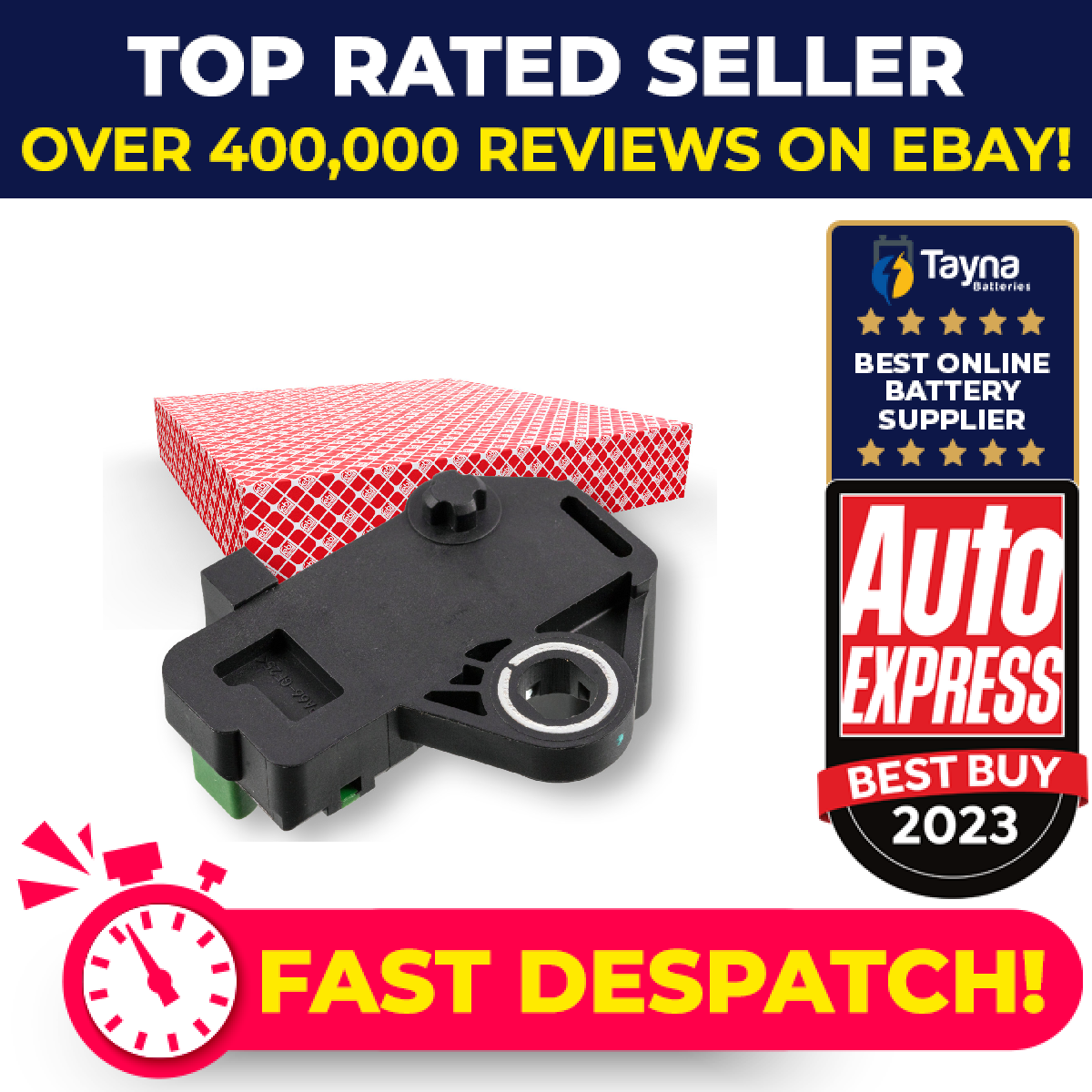 RPM / Crankshaft Sensor fits PEUGEOT BOXER 2.0D 2015 on 9674265980 Febi Quality