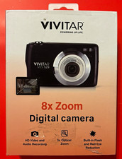 Vivitar VES 529 Compact Digital Camera Black 8x Zoom 3x Optical USB-C NEW