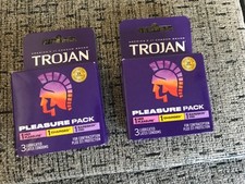 Trojan Pleasure Pack Condoms 3 Count x Two