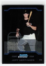 2004 BOWMAN CHROME FIRST YEAR JEFF KEPPINGER #258 RC PIRATES
