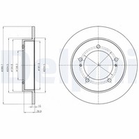 2X Delphi Bremsscheibe BG4289 FüR Suzuki