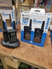Image of Pair Of Motorola TLKR T61 Walkie Talkies 8km Range