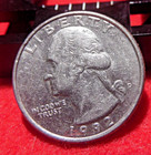1992 D 25 CENT EAGLE BACK QUARTER IN GOOD CONDITION TO COLLECT — photo 1