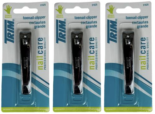 Trim Deluxe Zehennagelknipser Edelstahl Schwerlast Nagelschneider 3er Pack - Bild 1 von 5