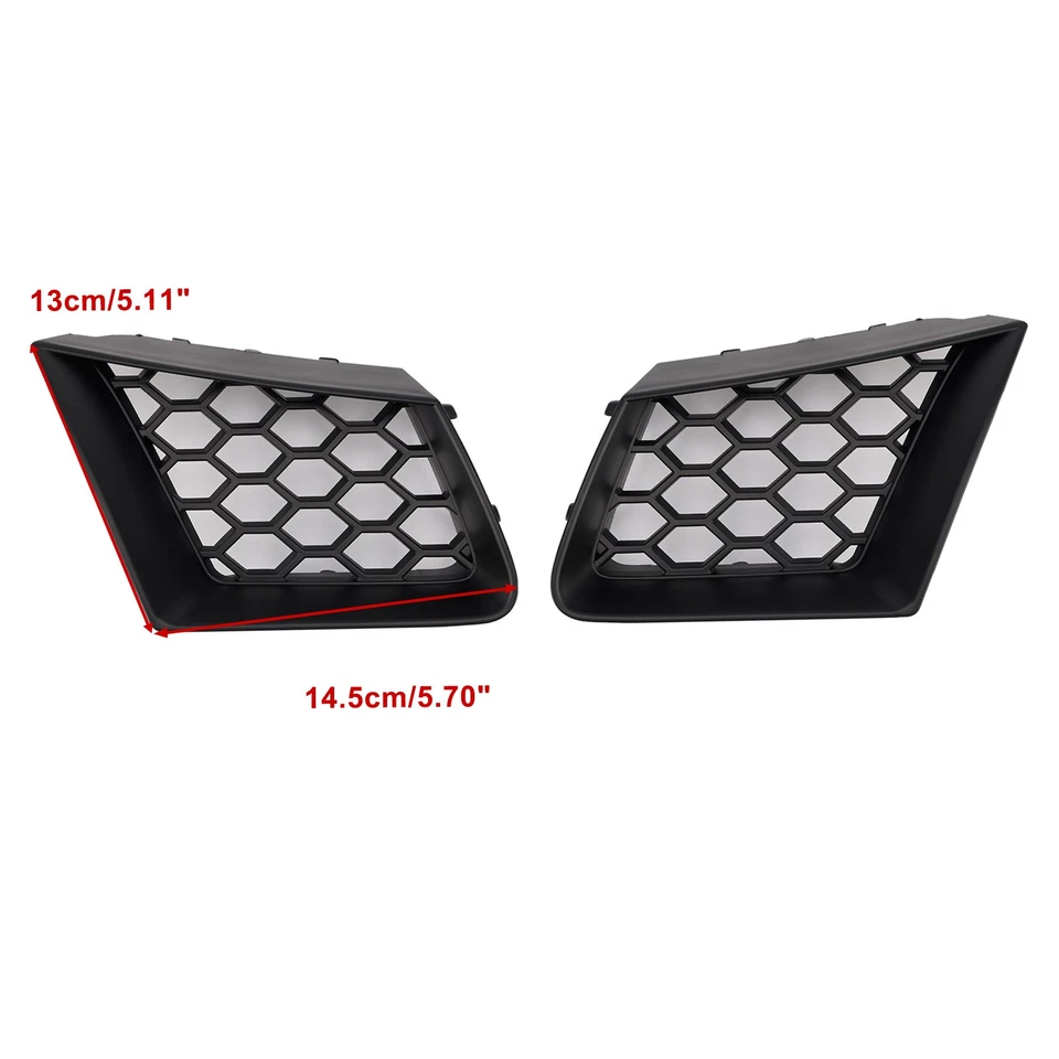 2PCS Honeycomb Front Grille Grill Fit Seat Ibiza Cordoba 6L 2002-2009 FR Foto 2 de 4