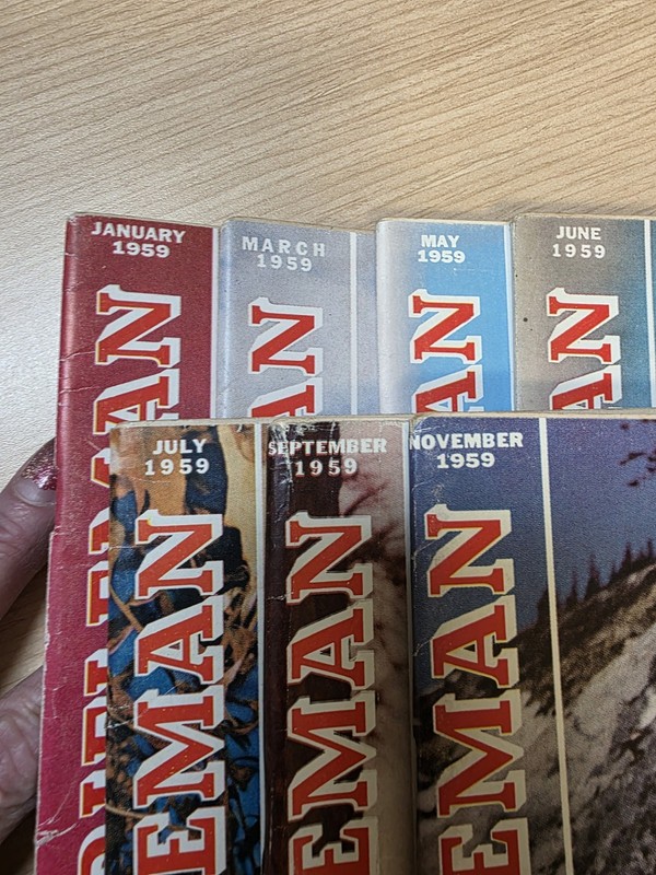 American Rifleman Magazine 1959 Lot Of 7 Jan/Mar/ May/June/July/Sep/Nov