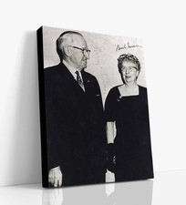 History Autograph Canvas - Harry S. Truman and Bess Truman