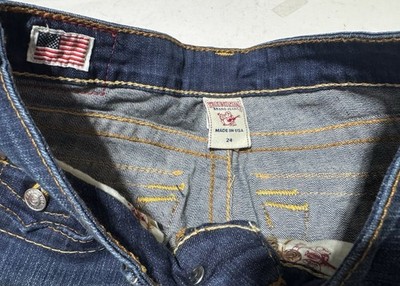 NEW True Religion Jeans Women US 24x 34 Becky Lowrise Bootcut