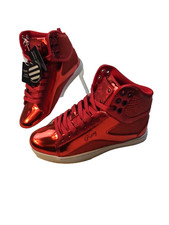 Love Pastry Dance "Pop Tart" Red Glitter high-tops Metallic Women's size 6 NEW