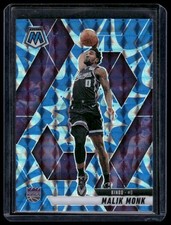 2024-25 Panini Mosaic #127 Malik Monk Reactive Blue Mosaic Prizm